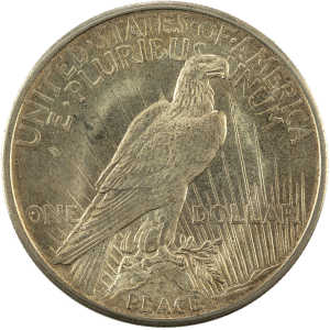 Silber Peace Dollar 1922 - 1926, 26,7g (guter Zustand) - rev.
