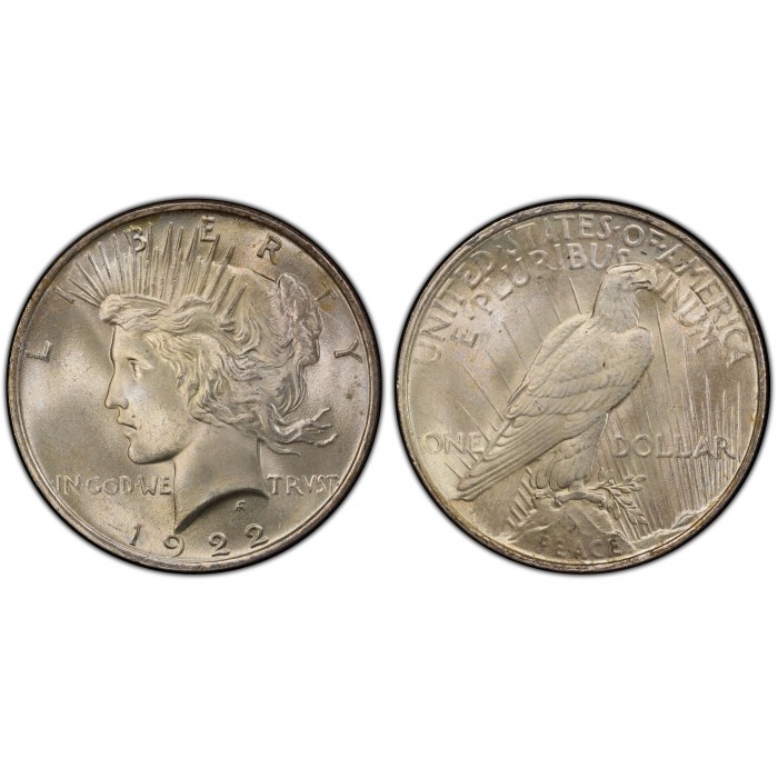 Silver Peace Dollar 1922 - 1926, 26,7g (good condition) - both