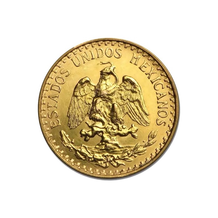 Gold Coin 2 Peso, Mexico 1919 - 1948, 1.5 g obverse Gold Coin 2 Peso, Mexico 1919 - 1948, 1.5 g obverse