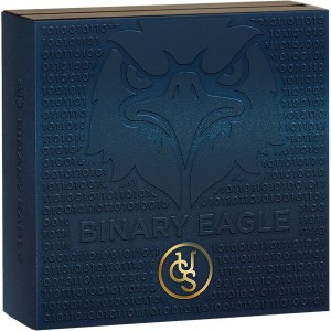 Srebrna Moneta United Crypto States: Binary Eagle 2023, 2 uncje box Srebrna Moneta United Crypto States: Binary Eagle 2023, 2 uncje box