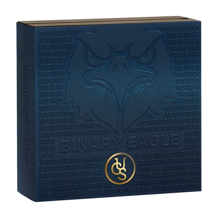 Srebrna Moneta United Crypto States: Binary Eagle 2023, 2 uncje box Srebrna Moneta United Crypto States: Binary Eagle 2023, 2 uncje box