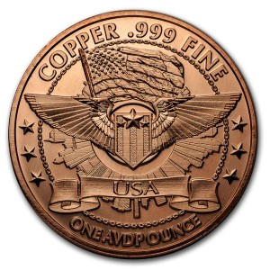 Area 51 "They're Here" Copper Medal, 1 ounce reverse