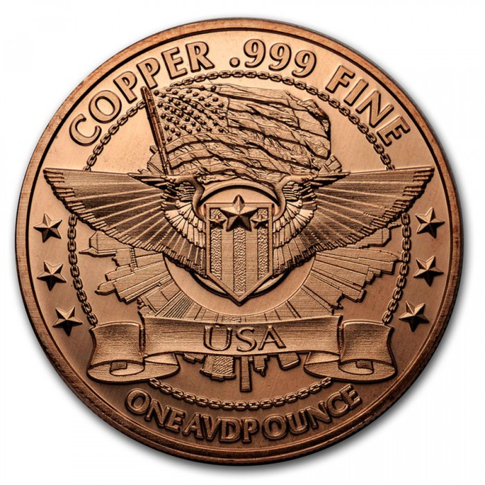 Area 51 "They're Here" Copper Medal, 1 oz obverse Area 51 "They're Here" Copper Medal, 1 oz obverse