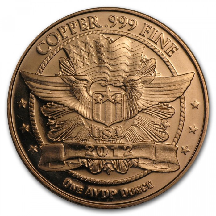 Miedziany Medal Panda, 1 uncja awers