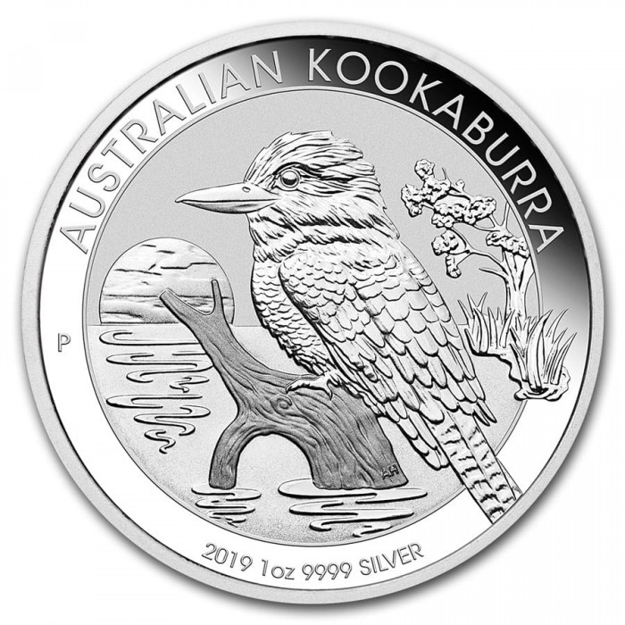 Srebrna Moneta Australian Kookaburra 2019, 1 uncja - rewers