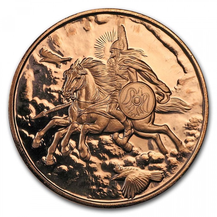 Nordische Kreaturen Kupfermedaille: Sleipnir, 1 oz Rückseite