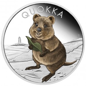 Quokka 2021 Color Proof Silbermünze, 1 Unze - Rückseite Quokka 2021 Color Proof Silbermünze, 1 Unze - Rückseite