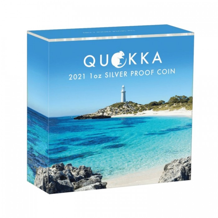 Quokka 2021 Color Proof Silbermünze, 1 oz - box2 Quokka 2021 Color Proof Silbermünze, 1 oz - box2