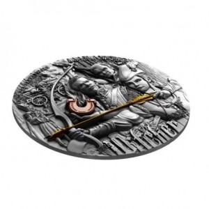 The Witcher: Baptism of Fire 2023 silver coin, 2 oz - edge The Witcher: Baptism of Fire 2023 silver coin, 2 oz - edge