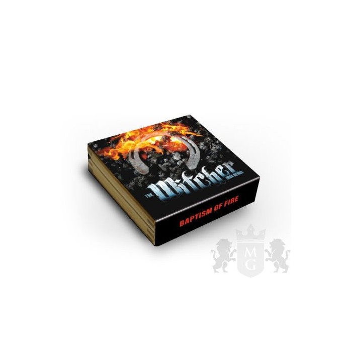 The Witcher: Feuertaufe 2023 Silbermünze, 2 Unzen - Box