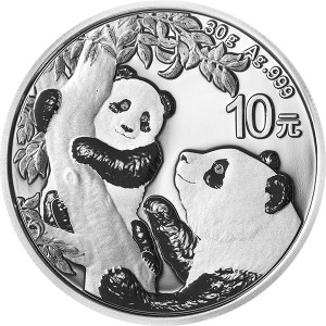 Chinesischer Panda 2021, 30g - Rückseite