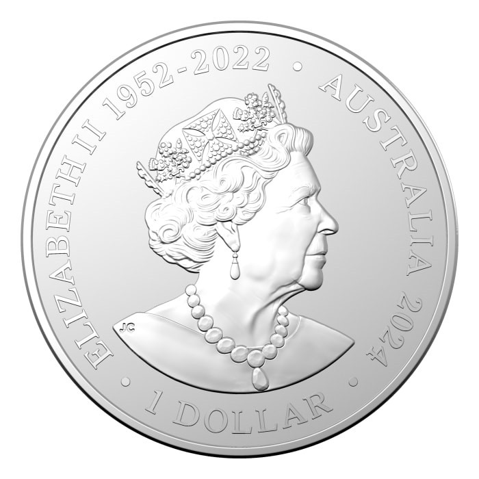 Silver Tiger Snake 2024 Coin, 1 oz obverse