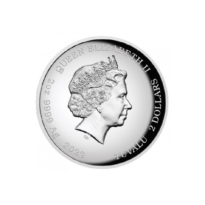 Srebrna Moneta The Simpsons: Bart Simpson 2022 (proof),  2 uncje - awers