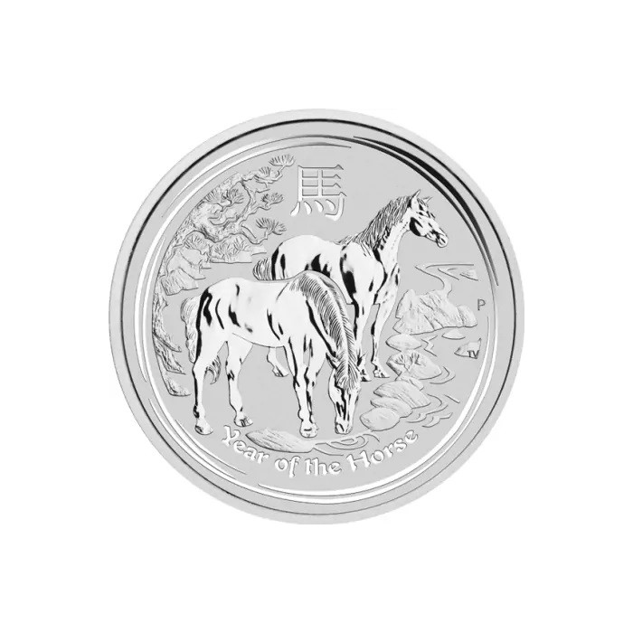 Srebrna Moneta Lunar II Rok Konia 2014, 1 uncja - rewers Srebrna Moneta Lunar II Rok Konia 2014, 1 uncja - rewers