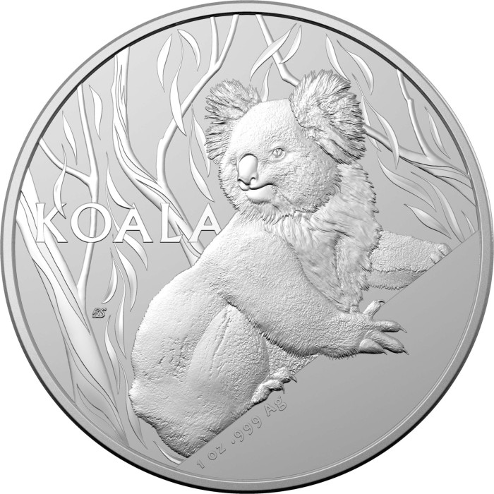 RAM Koala 2024 Silver Coin, 1 oz - reverse.