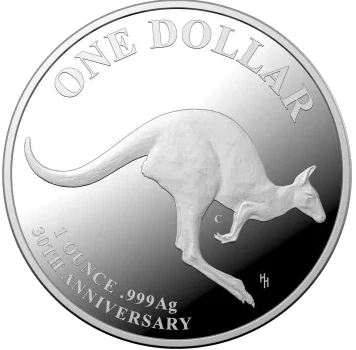Srebrna moneta 1 uncja - Australijski Kangur