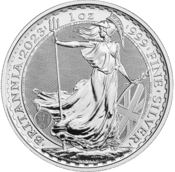 Srebrna moneta 1 uncja - Britannia
